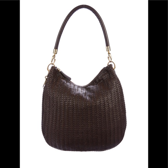Christian Dior Brown Weave Hobo Bag - Picture 1 of 6